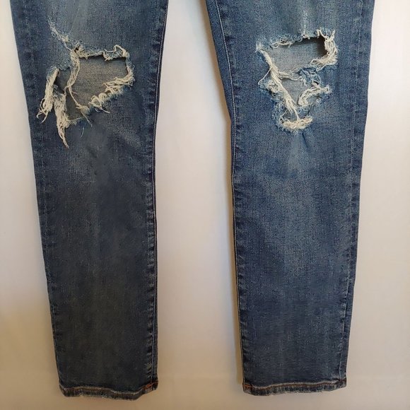 AGOLDE Sophie Distressed High Rise Skinny Crop size 29 - Picture 4 of 15